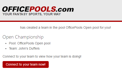 How do I enter a team for a poolie?