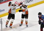 Rakell scores late in OT, Ducks beat Avalanche 4-3