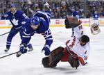 Emergency goalie David Ayres helps Hurricanes pick up improbable win over Leafs