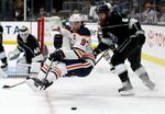 Brown's hat trick helps Kings down Oilers 5-2