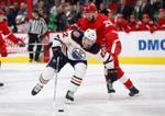 Brodziak scores twice, Oilers beat Red Wings 4-3