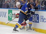 Blues run winning streak to 7 games, beat Devils 8-3