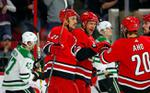 Mrazek gets 3rd shutout, Hurricanes beat Stars 3-0