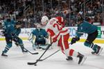 Sharks top Red Wings 4-3 in shootout for sixth straight win